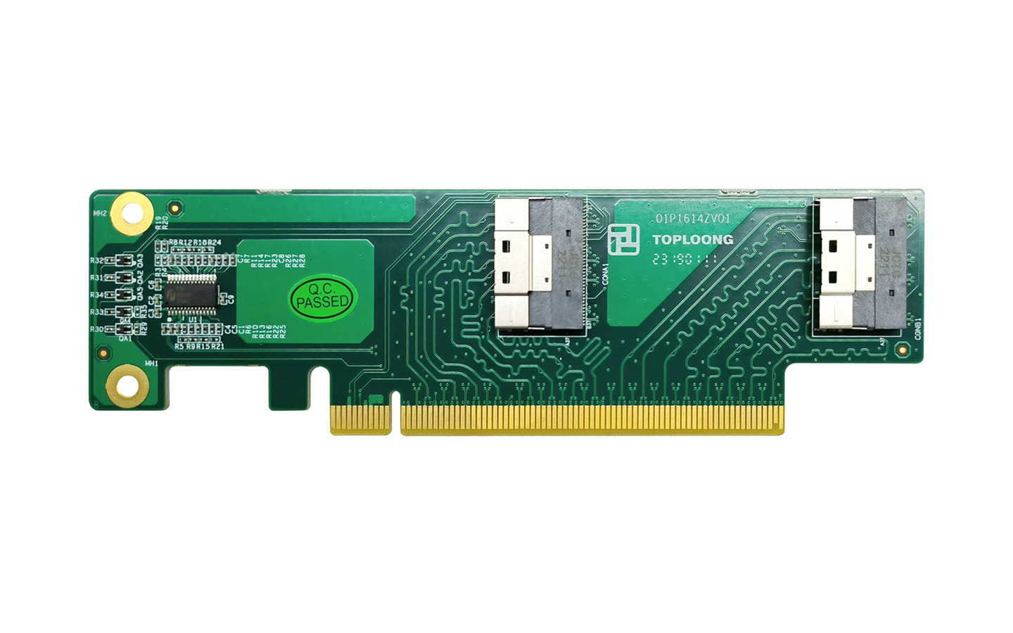 PCIE3.0 16x to 2*8654 8x轉接卡