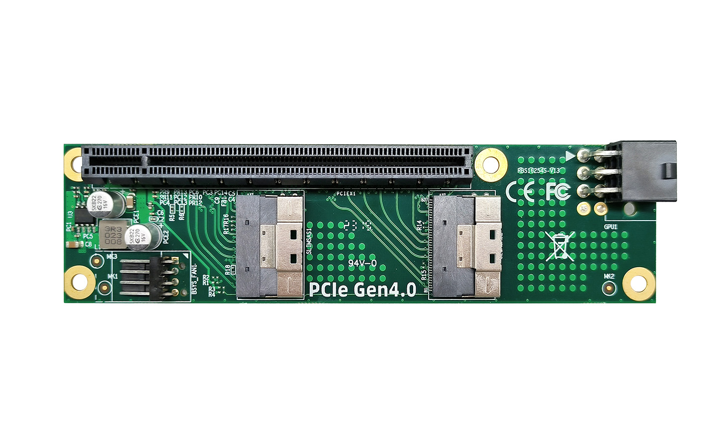  PCIE 4.0轉SFF8654 8x轉接卡